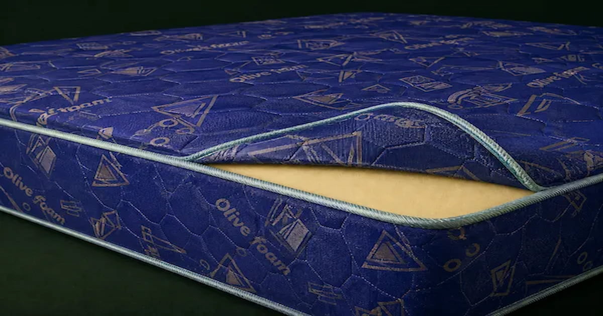 Olive Damask Foam Mattress — Olive Foam Awka Depot